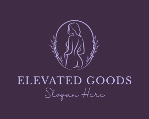 Woman Nude Body logo design