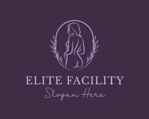 Woman Nude Body logo design