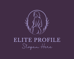 Woman Nude Body logo design