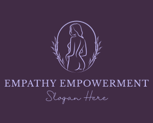 Woman Nude Body logo design