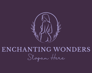 Woman Nude Body logo design