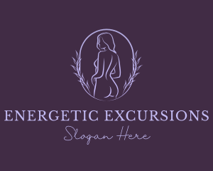 Woman Nude Body logo design