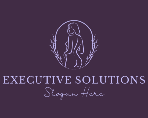 Woman Nude Body logo design