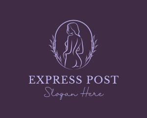 Woman Nude Body logo design