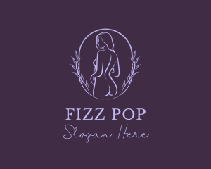 Woman Nude Body logo design