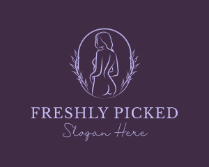 Woman Nude Body logo design