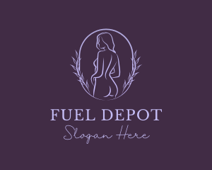 Woman Nude Body logo design