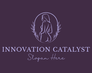 Woman Nude Body logo design