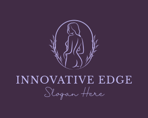 Woman Nude Body logo design