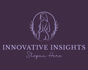 Woman Nude Body logo design