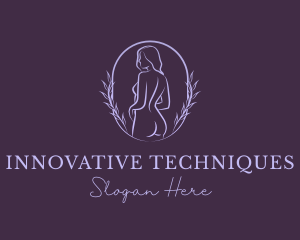 Woman Nude Body logo design