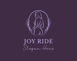 Woman Nude Body logo design