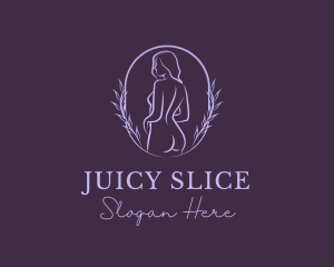 Woman Nude Body logo design