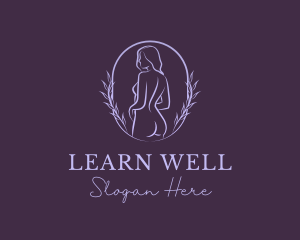 Woman Nude Body logo design