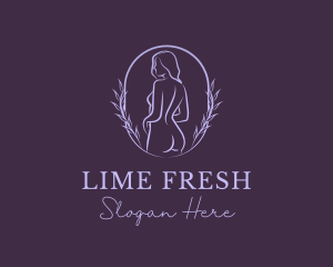 Woman Nude Body logo design