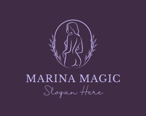 Woman Nude Body logo design