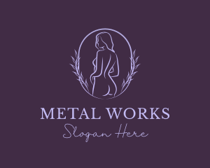 Woman Nude Body logo design