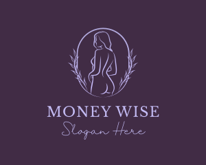 Woman Nude Body logo design