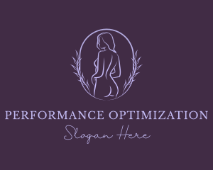 Woman Nude Body logo design