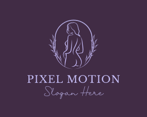 Woman Nude Body logo design