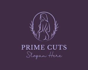 Woman Nude Body logo design