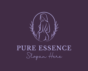 Woman Nude Body logo design