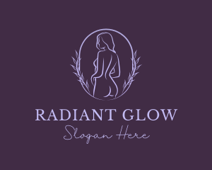 Woman Nude Body logo design