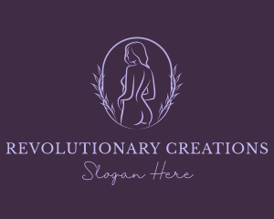 Woman Nude Body logo design