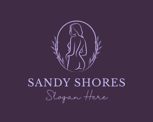 Woman Nude Body logo design