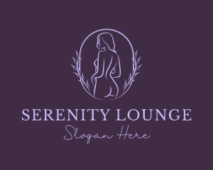 Woman Nude Body logo design