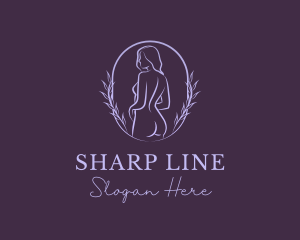 Woman Nude Body logo design