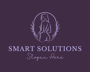 Woman Nude Body logo design