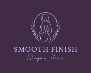 Woman Nude Body logo design