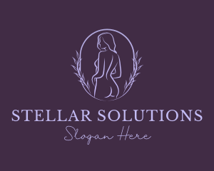 Woman Nude Body logo design