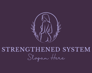 Woman Nude Body logo design