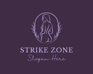 Woman Nude Body logo design