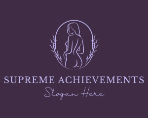 Woman Nude Body logo design