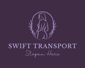 Woman Nude Body logo design