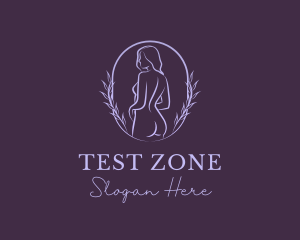 Woman Nude Body logo design