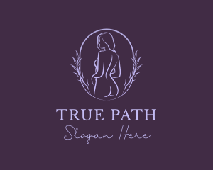 Woman Nude Body logo design