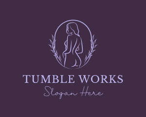 Woman Nude Body logo design