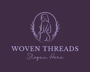 Woman Nude Body logo design