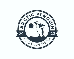 Wild Penguin Bird logo design