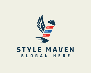 Barbershop Grooming Styling logo design