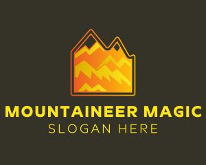 Nature Mountain Peak logo design