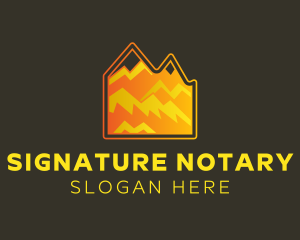 Nature Mountain Peak logo