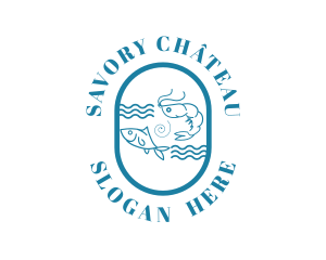 Fish Shrimp Seafood logo design