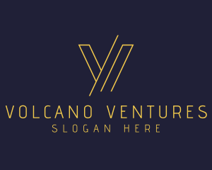 Venture Capital Asset Management Letter V logo design