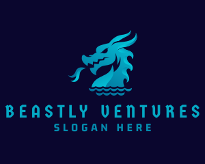 Sea Dragon Creature logo design