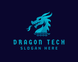 Sea Dragon Creature logo design